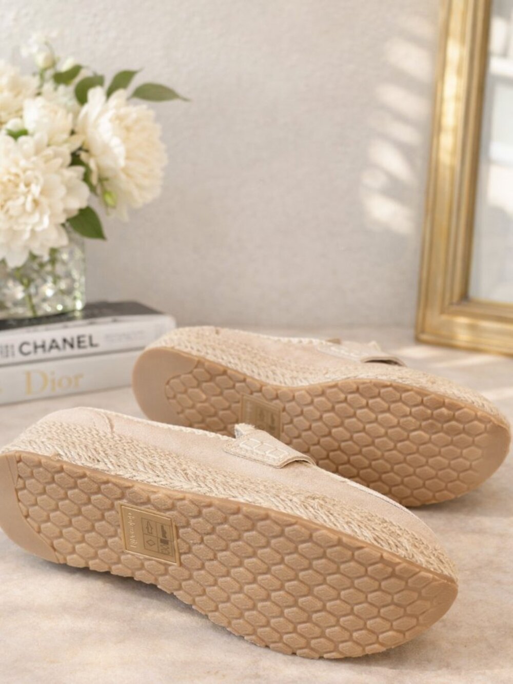 Dolce Vita Beige Espadrille Platform Mules - Picture 3 of 3